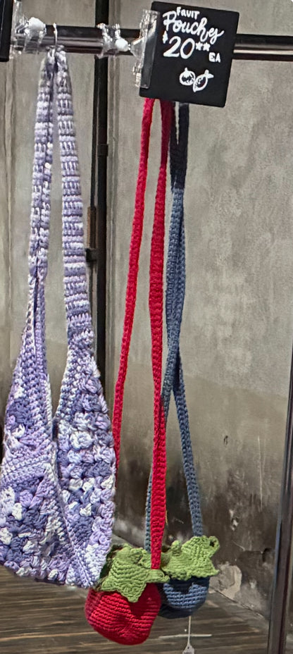 Blueberry Pouch- 100% Cotton Yarn